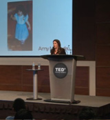 Lunch's founder Amy Miranda speaks at TEDxYouth in Toronto
