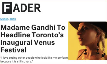 Venus Fest x Madame Gandhi x The Fader